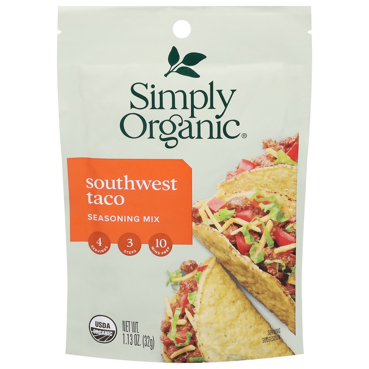 slide 1 of 9, Simply Organic Southwest Taco Seasoning Mix, 1.13 oz