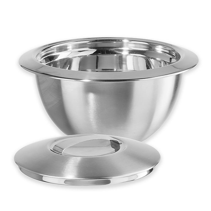 slide 1 of 4, Oggi Thermal Stainless Steel Serving Bowl with Cover, 1 qt