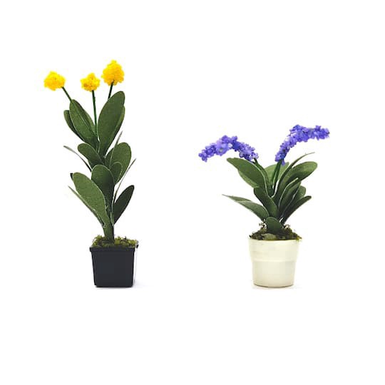 slide 1 of 4, Mini Potted Orchid Plants By Make Market, 3.5 in x 2.5 in x 0.65 in