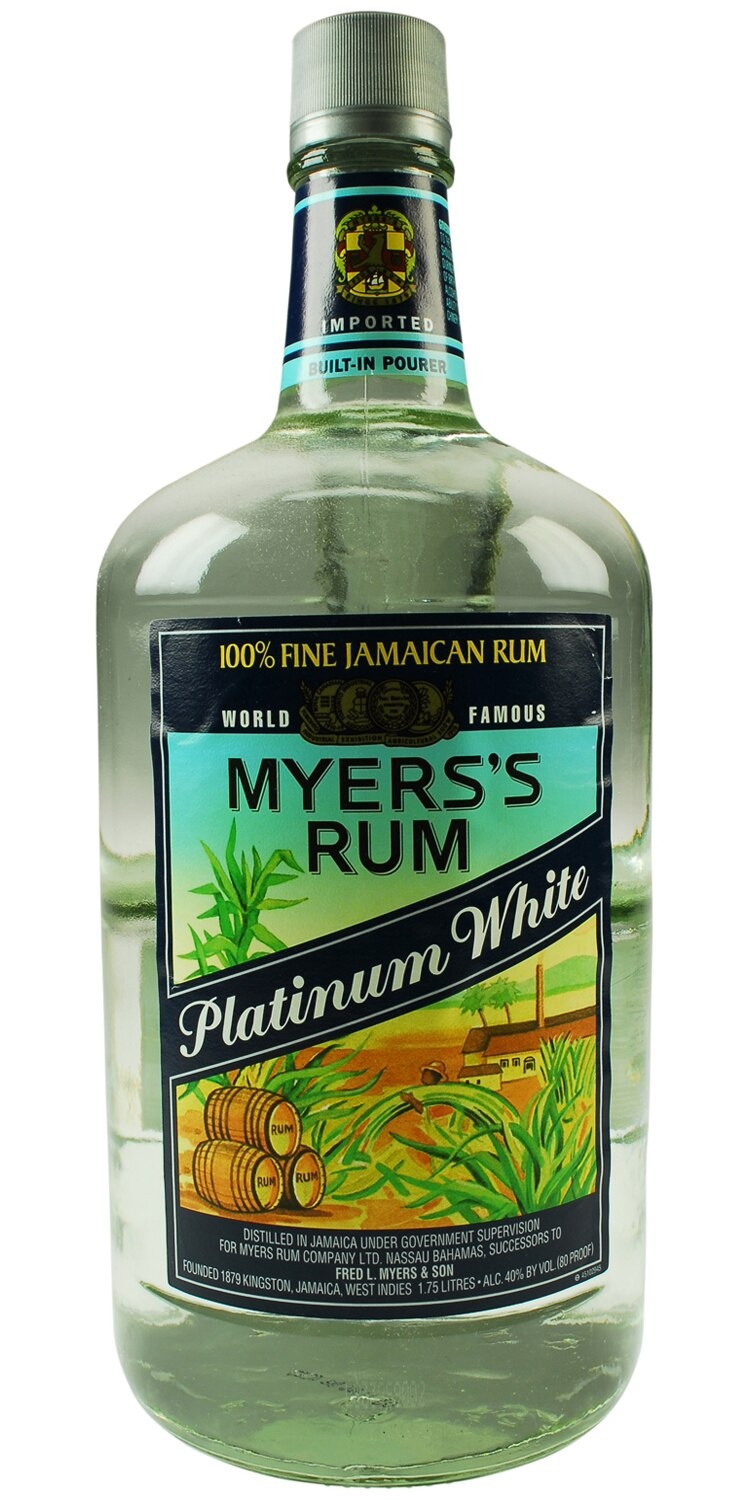 slide 1 of 1, Myers's Platinum Rum, 1.75 liter