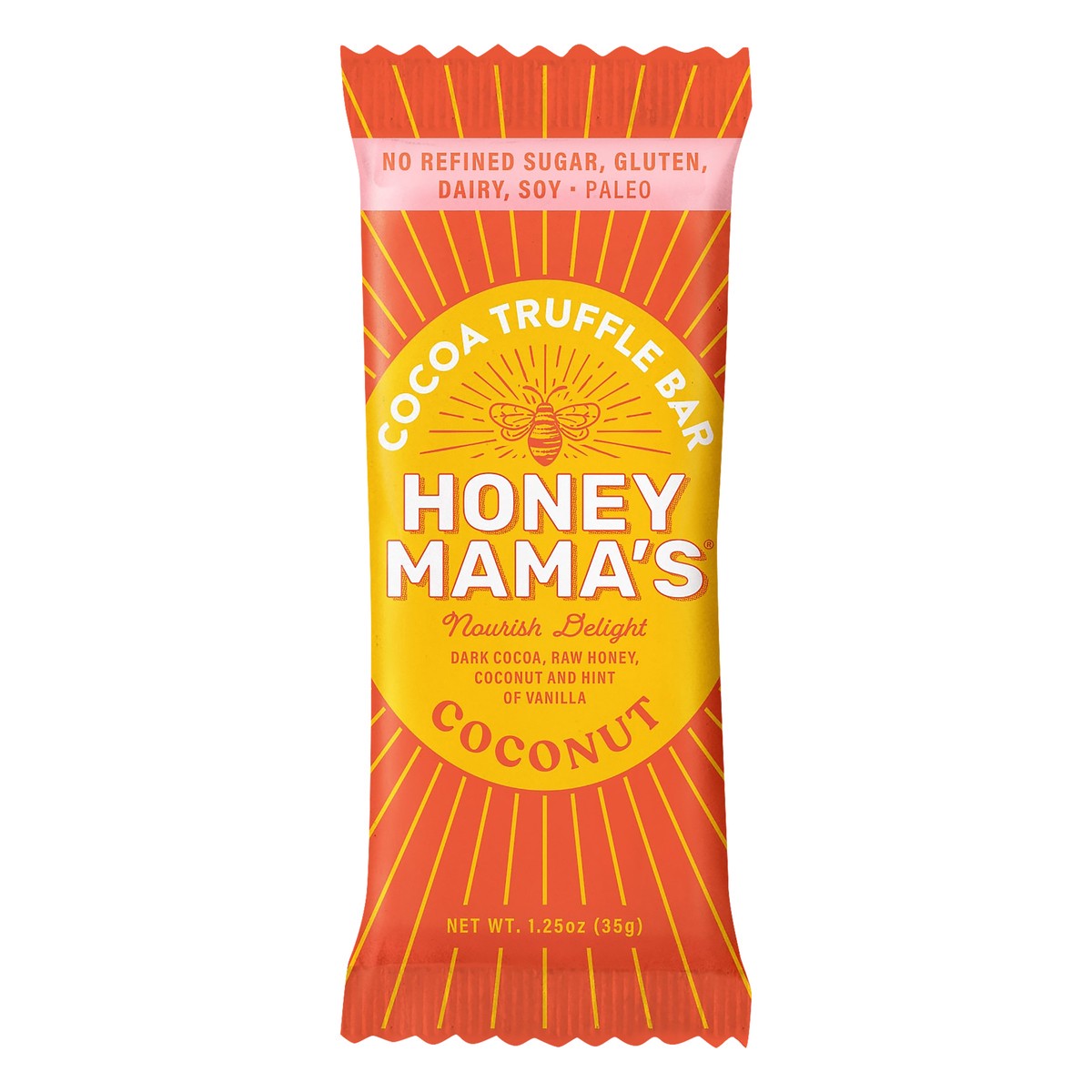 slide 1 of 3, Honey Mama's Truffle Coconut Bar, 1.25 oz