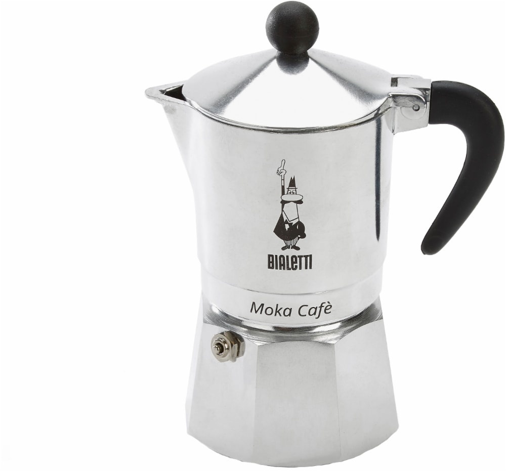 slide 1 of 1, Bialetti Moka Cafe Coffee Maker - Silver/Black, 1 ct