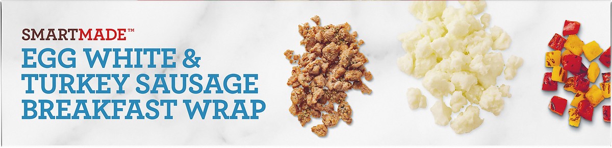 slide 7 of 14, Smart Made Egg White & Turkey Sausage Breakfast Wrap Frozen Meal, 8 oz Box, 8 oz