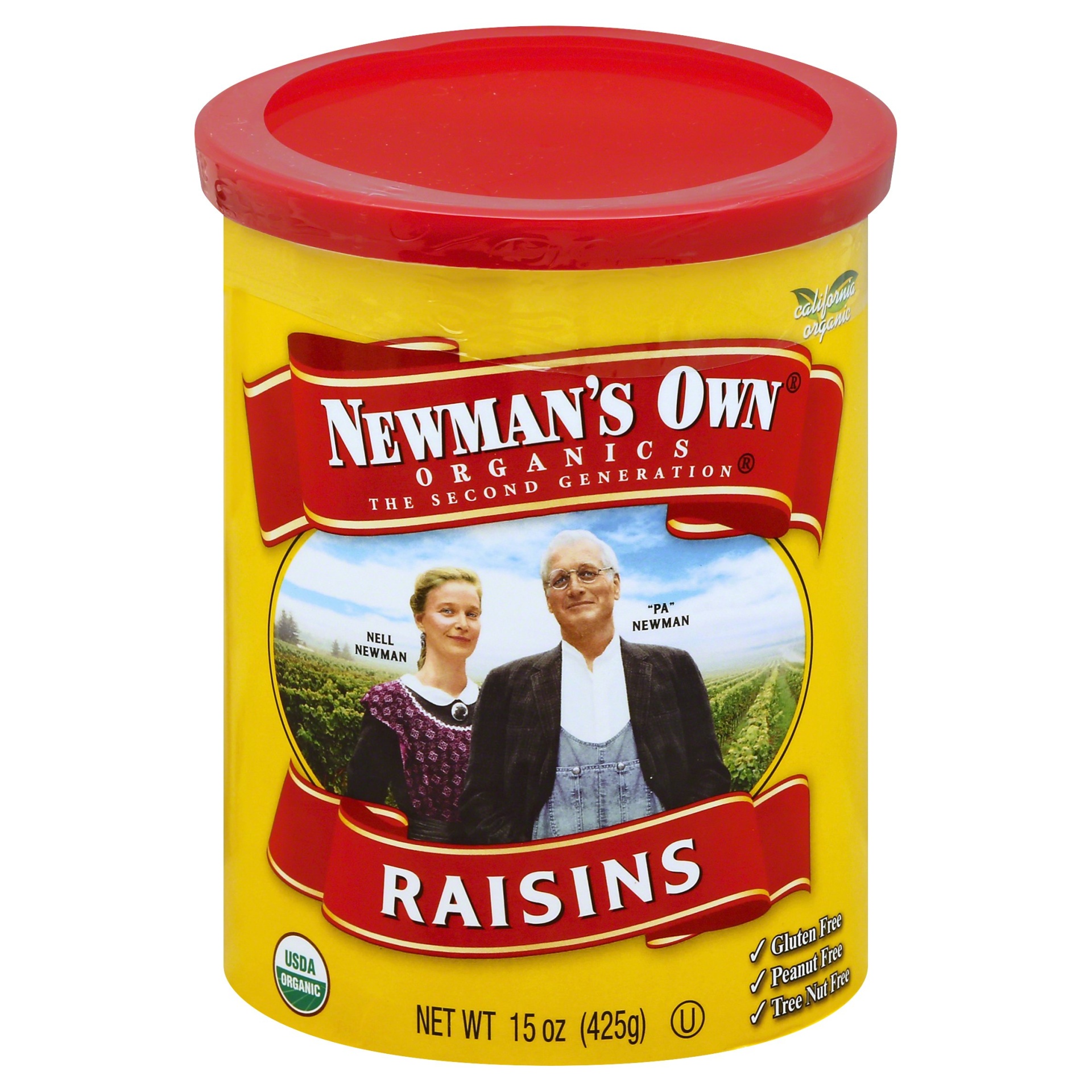 slide 1 of 1, Newman's Own Organic California Raisins, 15 oz
