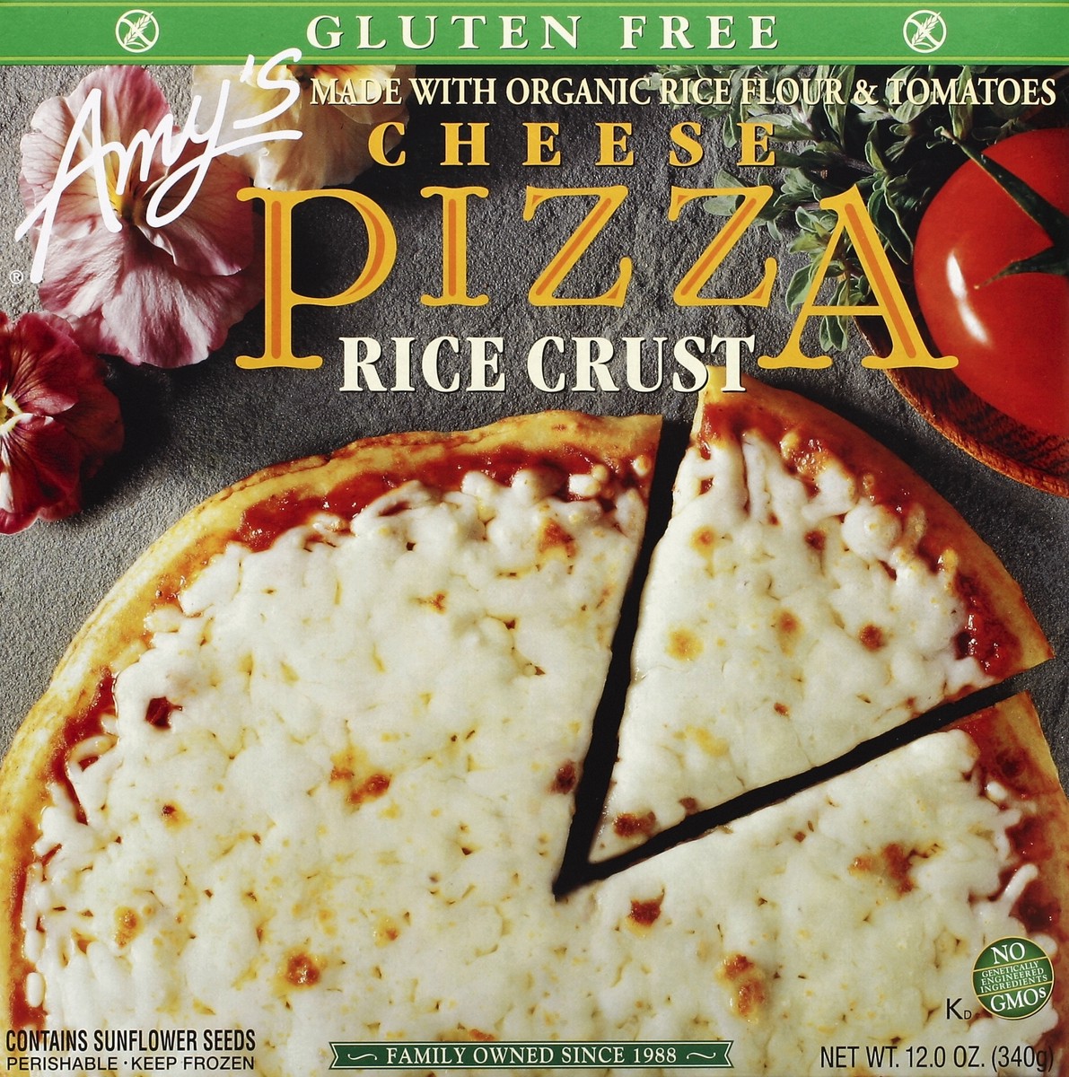 slide 3 of 4, Amy's Rice Crust Cheese Pizza, 12 oz