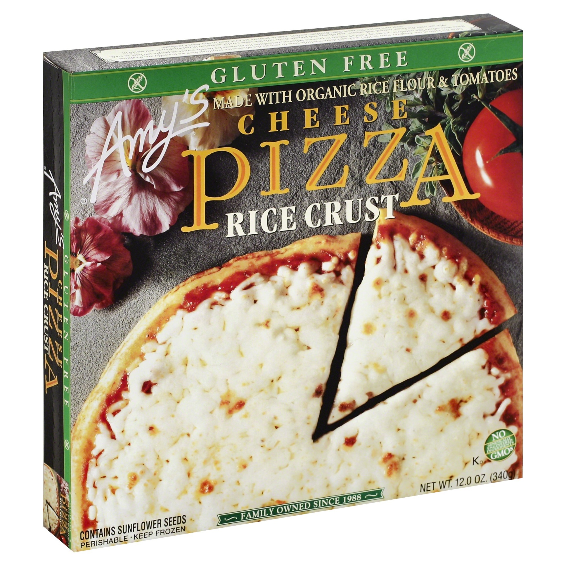 slide 1 of 4, Amy's Rice Crust Cheese Pizza, 12 oz