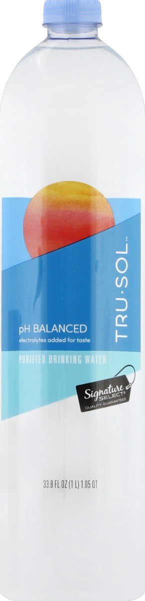 slide 3 of 4, Signature Select Water Drinking Trusol Ph Balanced - 1 liter, 1 liter