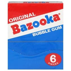 Bazooka Original Bubble Gum - 12 x 6 Piece Packages