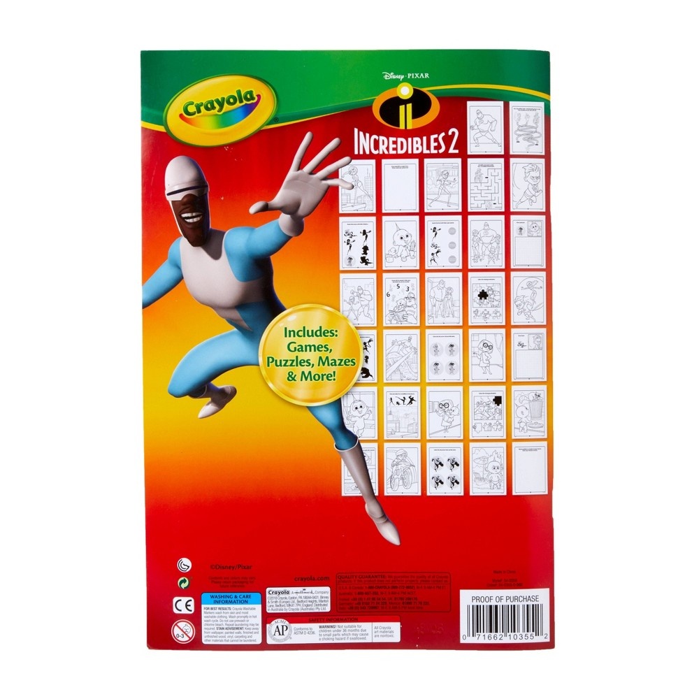 slide 2 of 5, Crayola Incredibles 2 Coloring & Activity Pad w/Markers, 1 ct