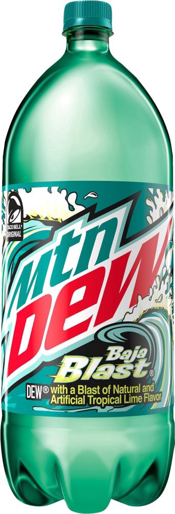 slide 2 of 3, Mountain Dew 2 Liter, 67.6 oz