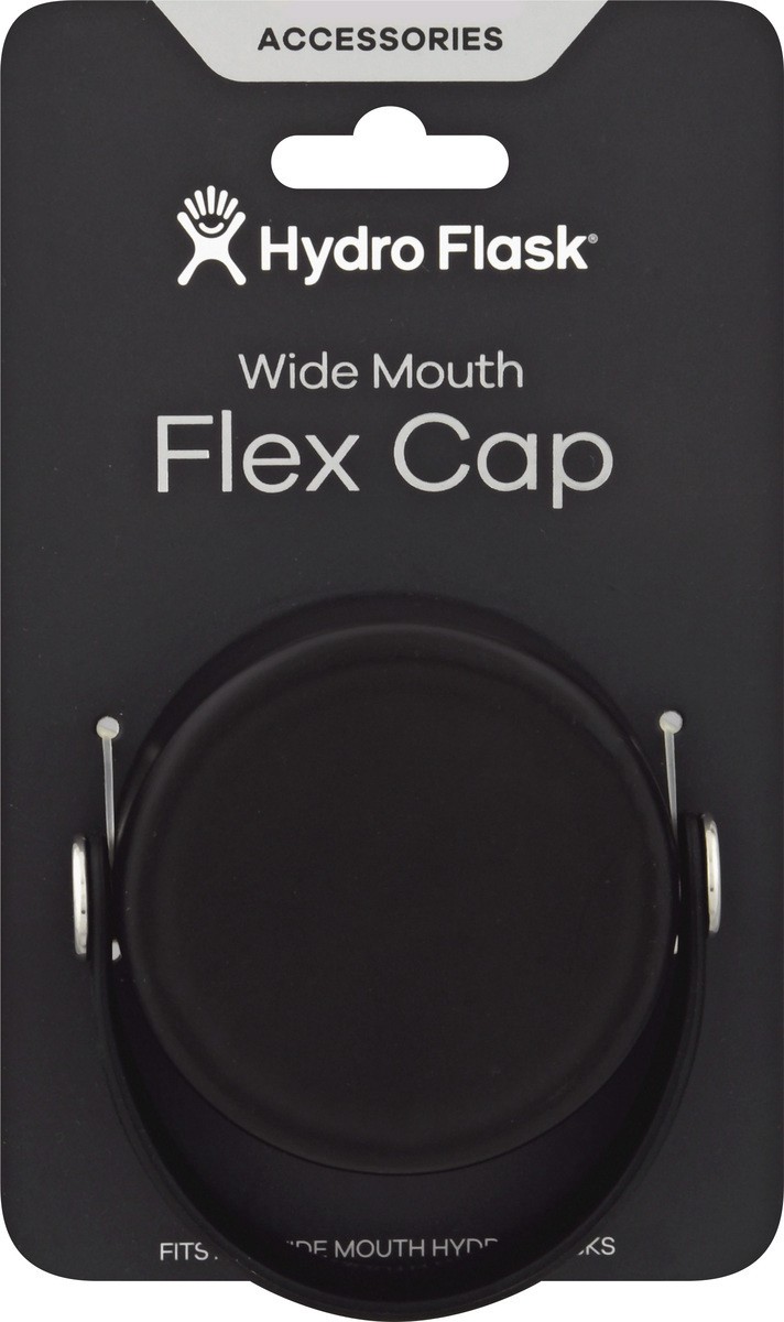 slide 6 of 9, Hydro Flask Wide Mouth Insulated Flex Cap - Black, 1 ct