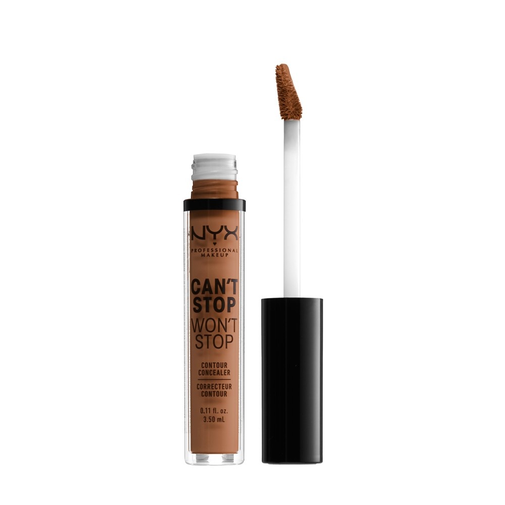 slide 2 of 3, NYX Professional Makeup Can't Stop Won't Stop Conceal Warm Caramel, 0.11 oz