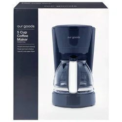 Our Goods Pebble Gray 5 Cup Coffee Maker 1 Each
