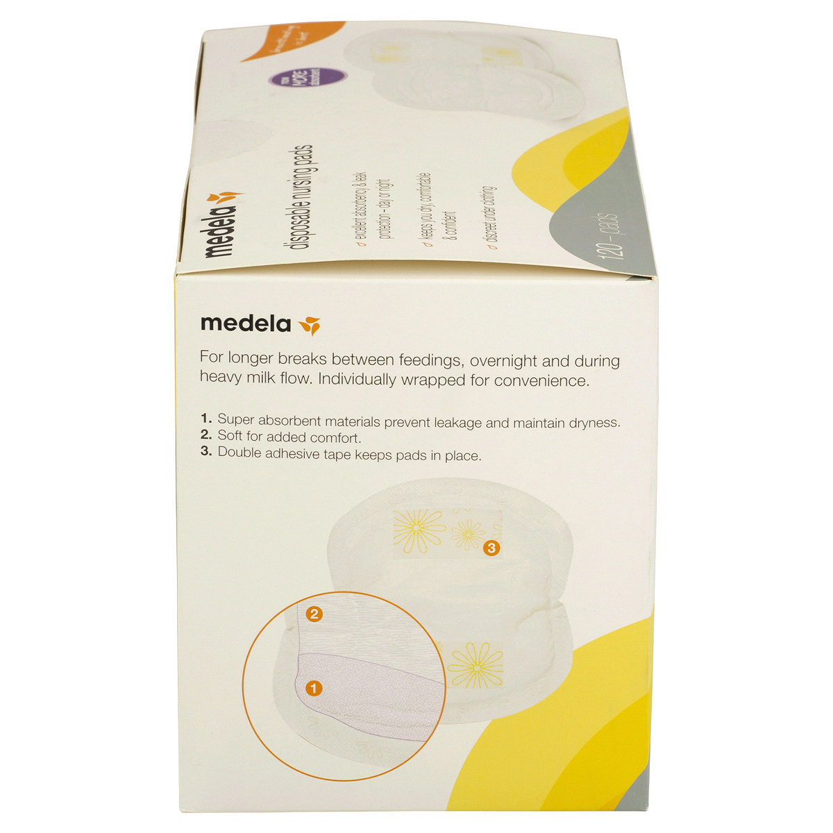 slide 2 of 7, Medela Disposable Nursing Bra Pads, 120 ct