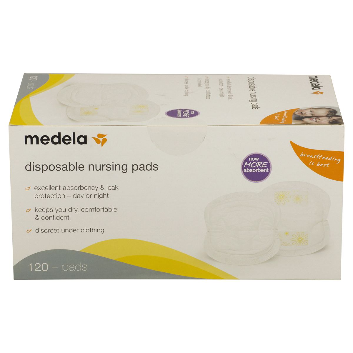 slide 4 of 7, Medela Disposable Nursing Bra Pads, 120 ct