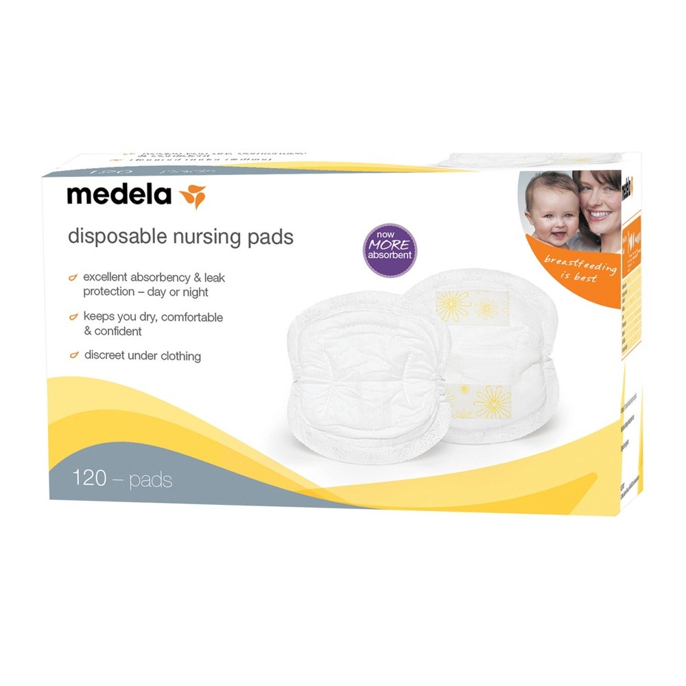 slide 7 of 7, Medela Disposable Nursing Bra Pads, 120 ct