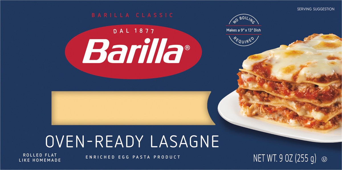slide 3 of 9, Barilla Oven Ready Lasagne Pasta, 9 oz