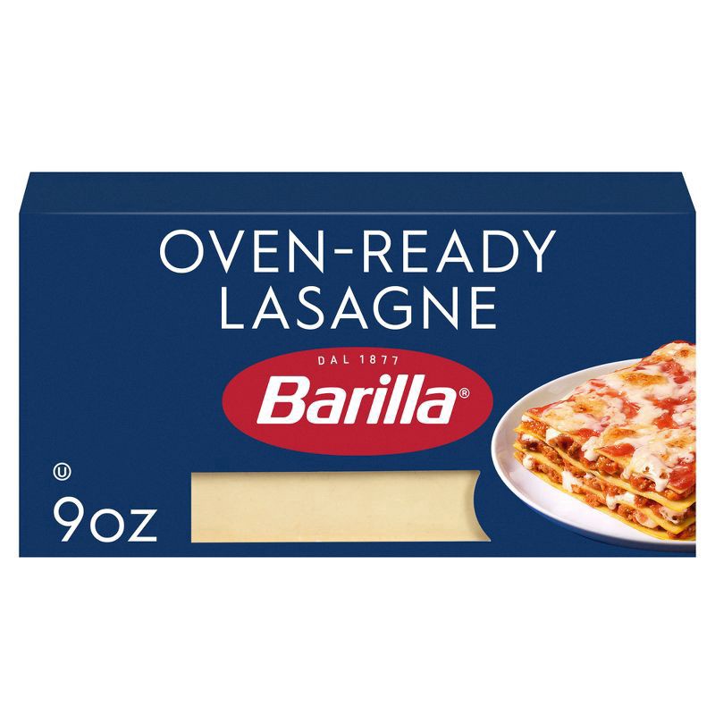 slide 1 of 9, Barilla Oven Ready Lasagne Pasta, 9 oz