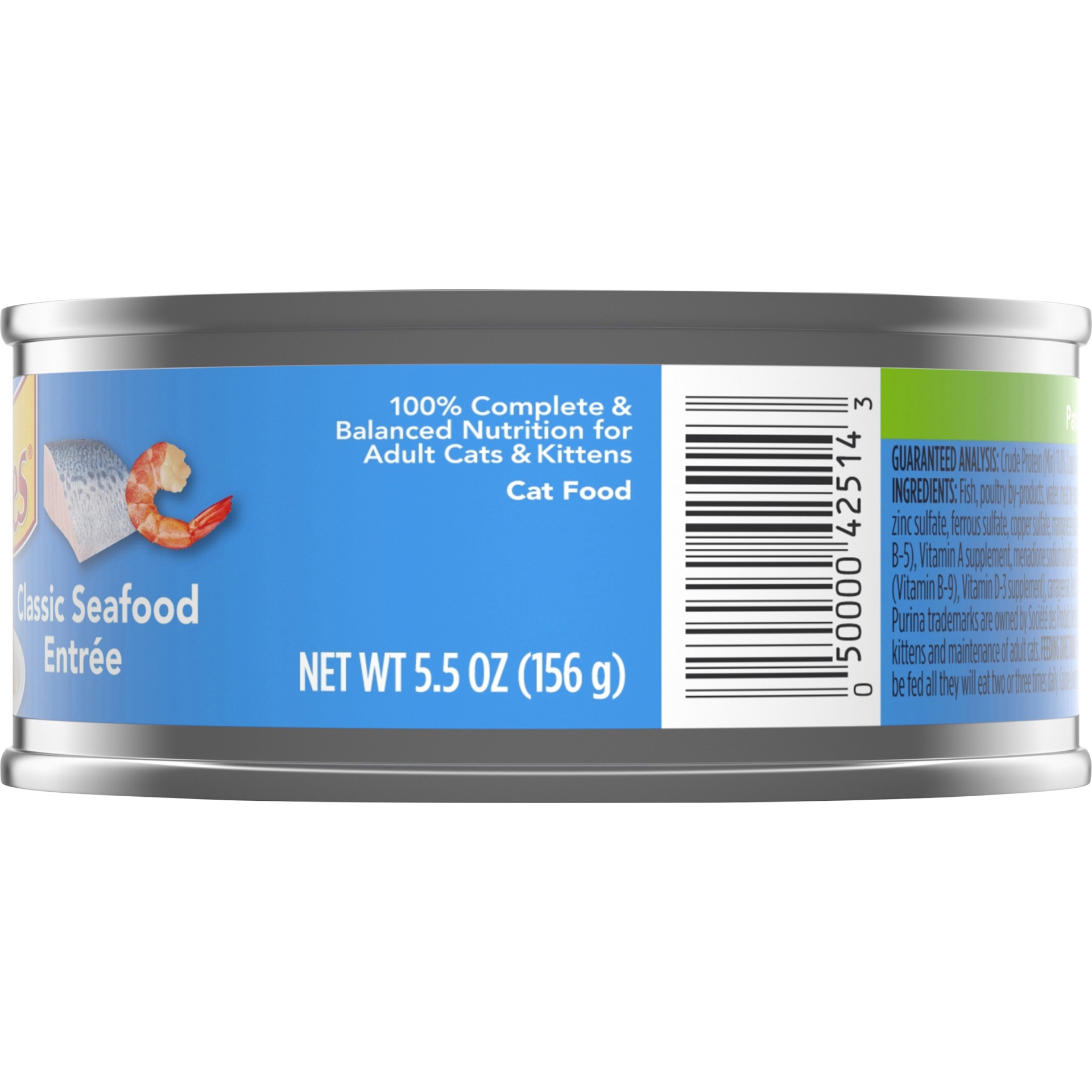 slide 4 of 7, Purina Friskies Pate Classic Seafood Entree Cat Food, 5.5 oz