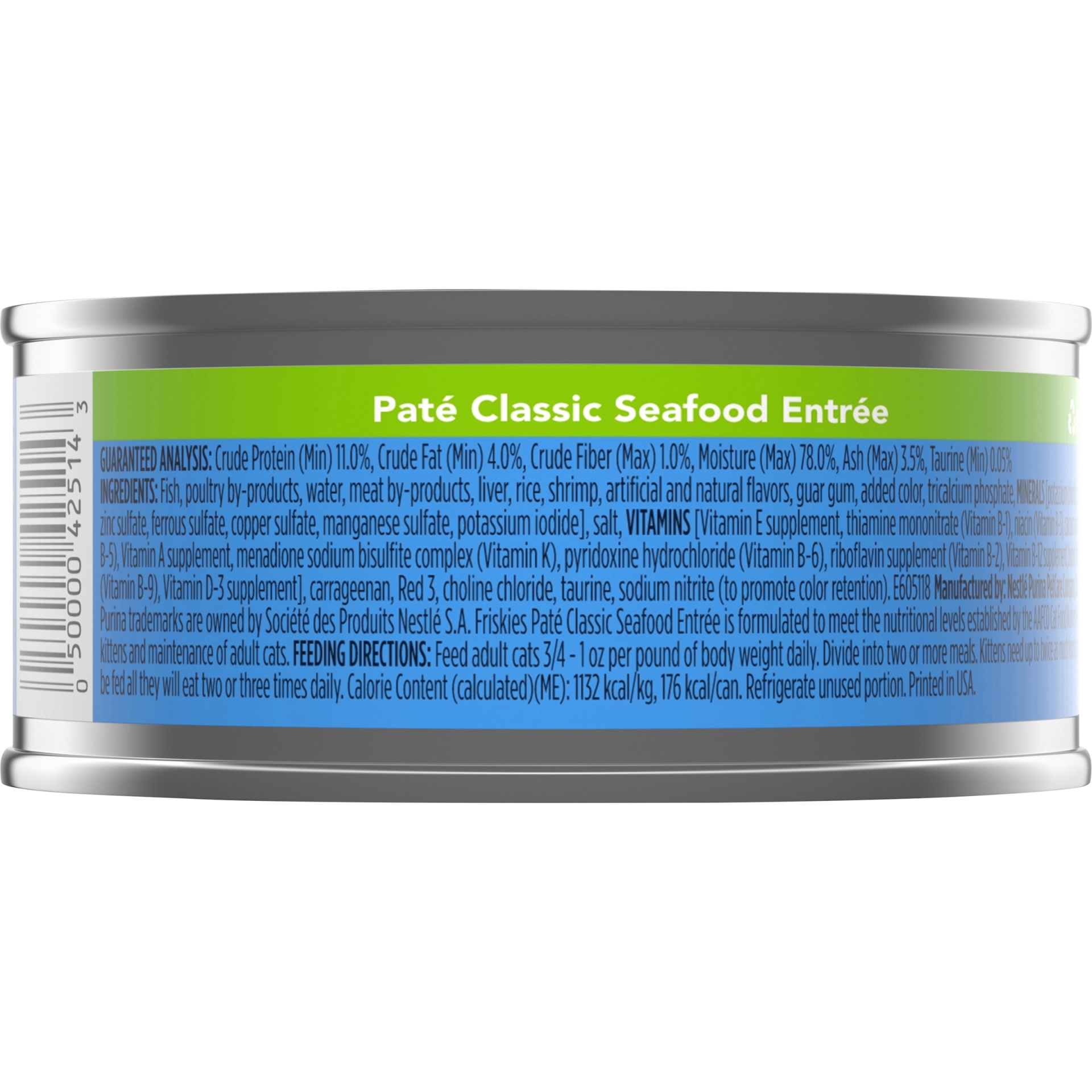 slide 7 of 7, Purina Friskies Pate Classic Seafood Entree Cat Food, 5.5 oz