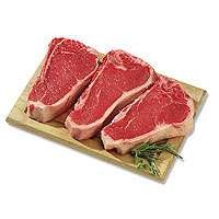 slide 1 of 1, New York Bone In Steak Usda Choice Beef Top Loin Small Pack - 1.00 Lb, per lb
