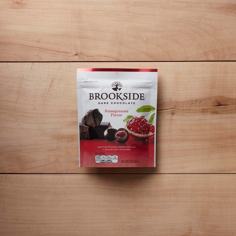 slide 3 of 8, Brookside Pomegranate Dark Chocolate - 7oz, 