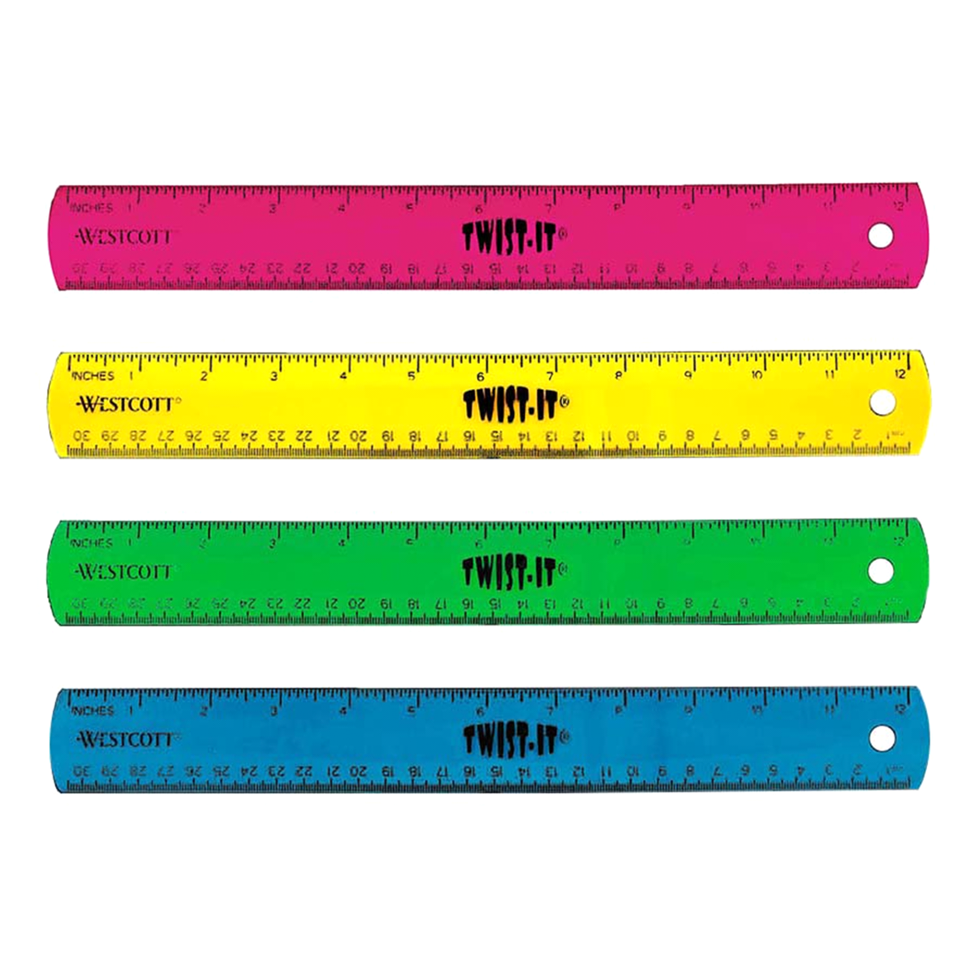 slide 1 of 1, Westcott 12" Twist it Flexible Ruler, 12 in