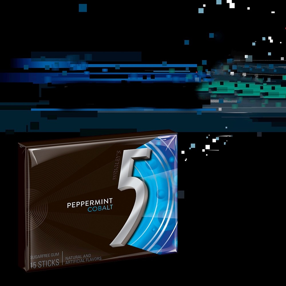 5 Peppermint Cobalt Chewing Gum - 15ct