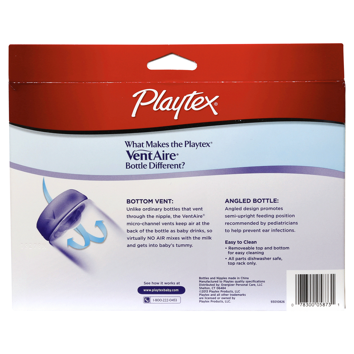 slide 5 of 9, Playtex Baby VentAire Complete Tummy Comfort Baby Bottle, 3 ct