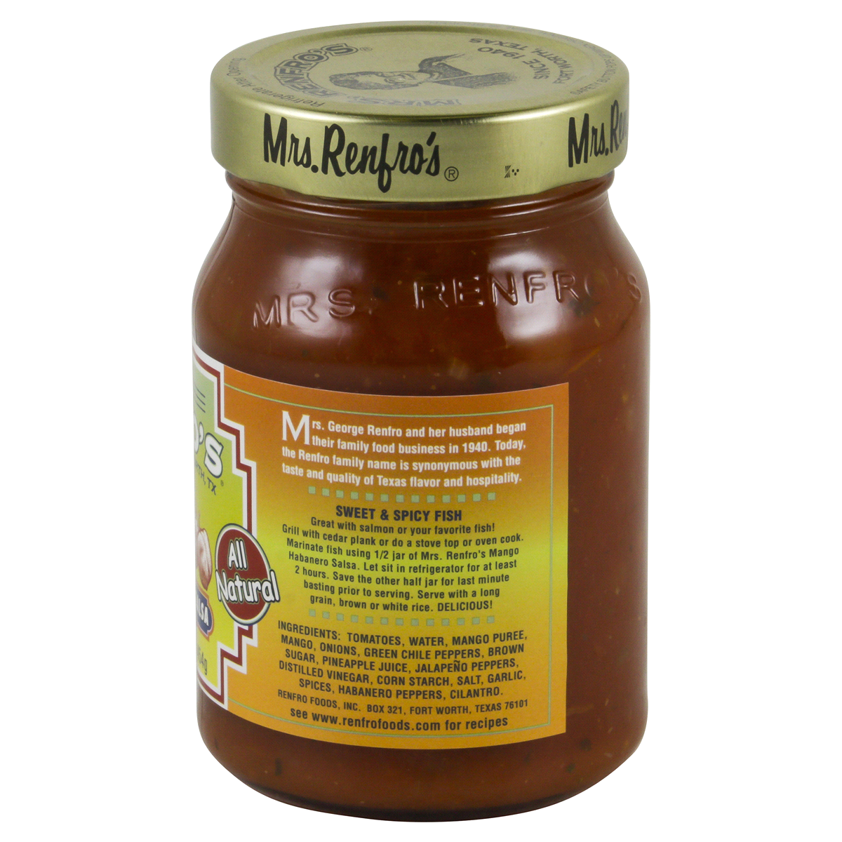 slide 2 of 4, Mrs. Renfro's Mango Habanero Salsa 16oz, 