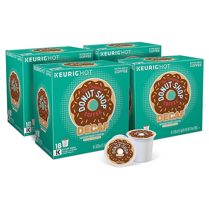 slide 1 of 1, The Original Donut Shop Regular Decaf Coffee Keurig K-Cup Pods, 72 ct