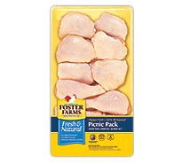 slide 1 of 1, Foster Farms Chicken Picnic Pack Valu Pack, per lb