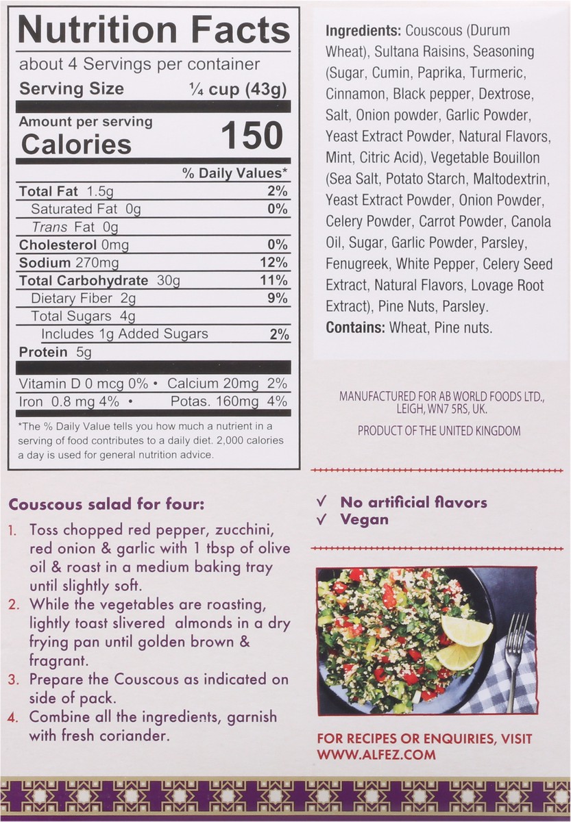 slide 2 of 14, Al'Fez Moroccan Style Couscous 7 oz, 7 oz
