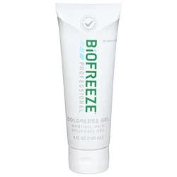 Biofreeze Professional Menthol Pain Relieving Gel Colorless Gel 4 FL OZ Tube For Pain Relief Associated With Sore Muscles, Arthritis, Simple Backaches, And Joint Pain (Packaging May Vary)