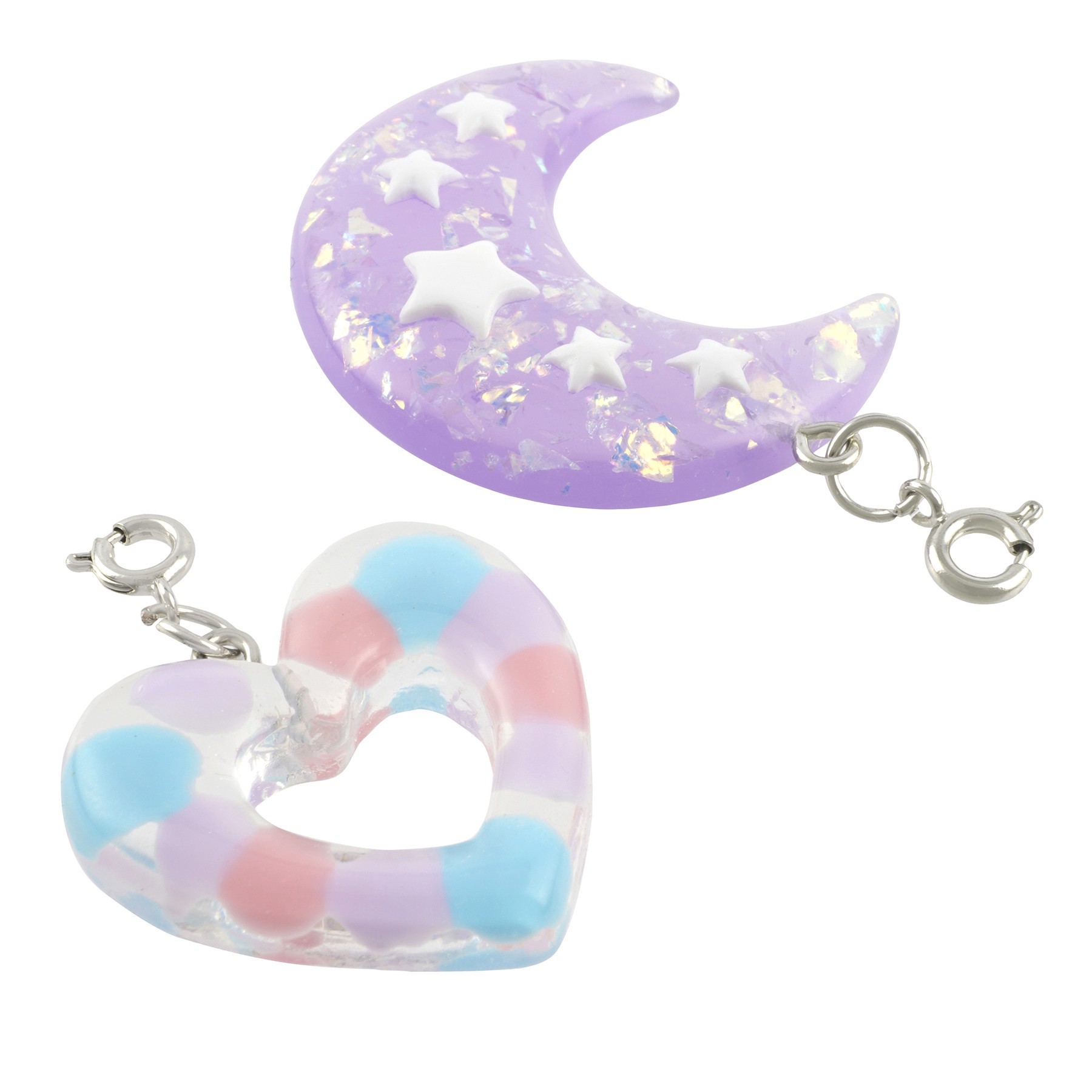 slide 2 of 2, Star, Moon & Heart Charm Set By Creatology, 30mm x 24mm