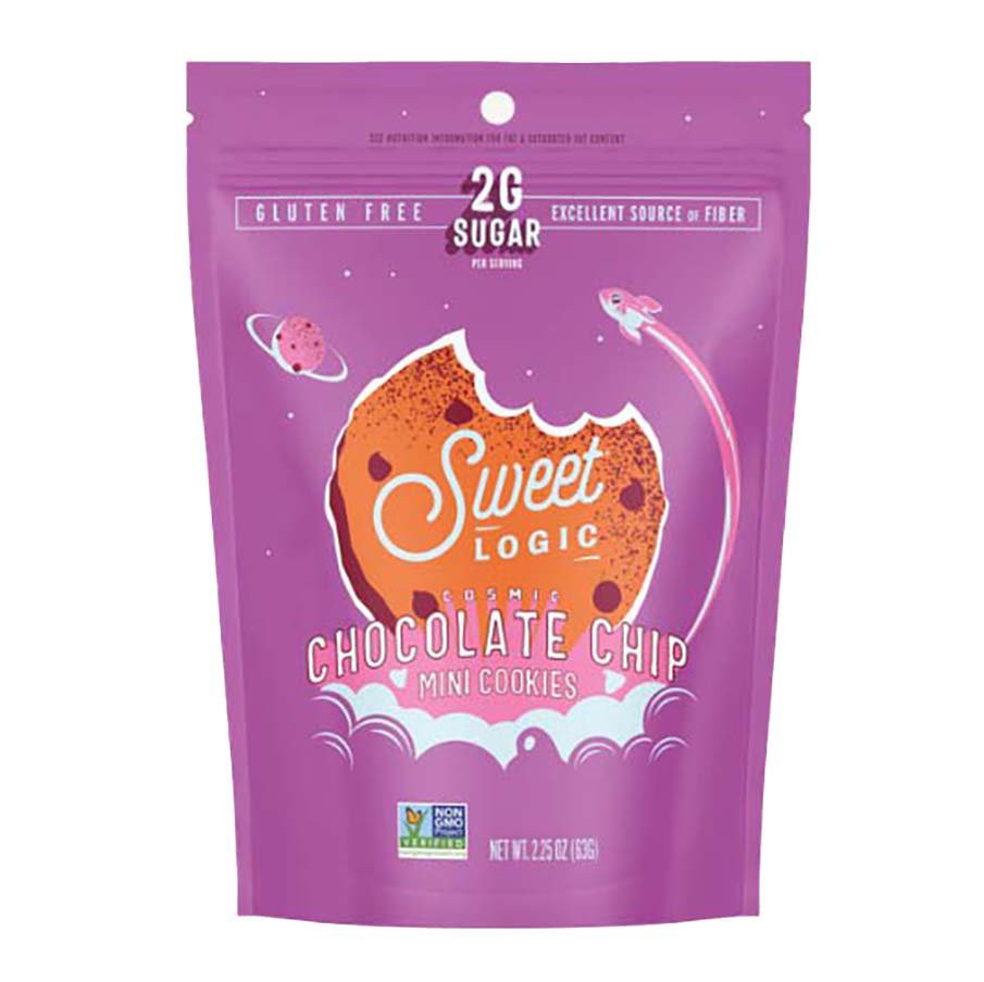 slide 1 of 1, Sweet Logic Cosmic Chocolate Chip Mini Cookies, 2.25 oz