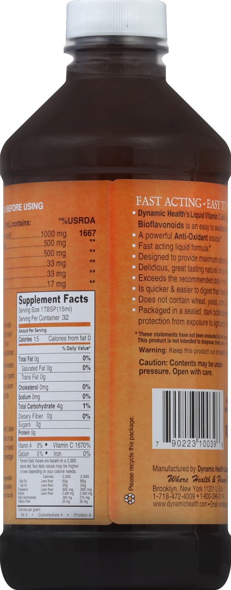 slide 2 of 3, Dynamic Health Vitamin C 16 oz, 16 oz