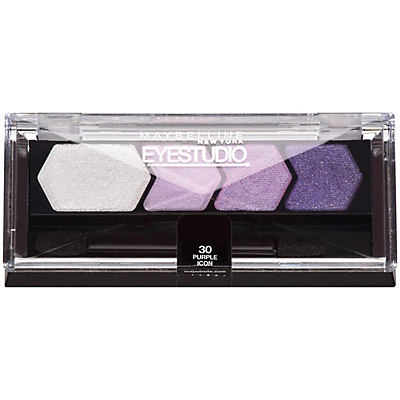 slide 1 of 1, Maybelline Eye Studio Color Plush Silk Eyeshadow Quad Purple Icon, 1 ct