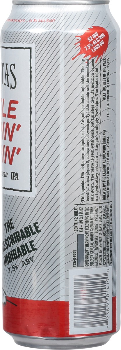 slide 8 of 9, Lagunitas Brewing Co Smooth & Silky Wheat IPA A Little Sumpin' Sumpin' Beer 19.3 fl oz, 19.2 oz