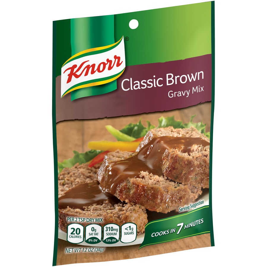 slide 3 of 5, Knorr Classic Brown Gravy Mix, 1.25 oz
