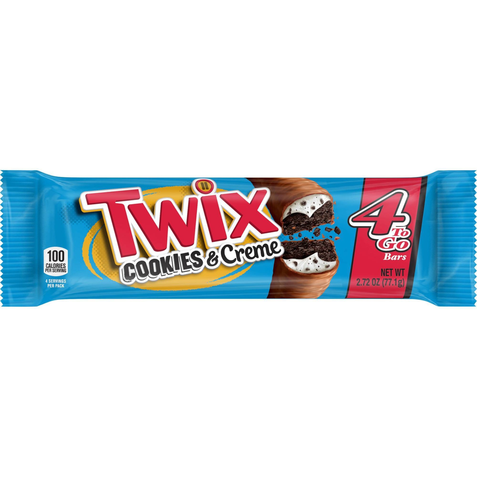 slide 1 of 1, TWIX Cookies & Creme Chocolate Candy Bar, Share Size, 2.87 oz, 2.72 oz