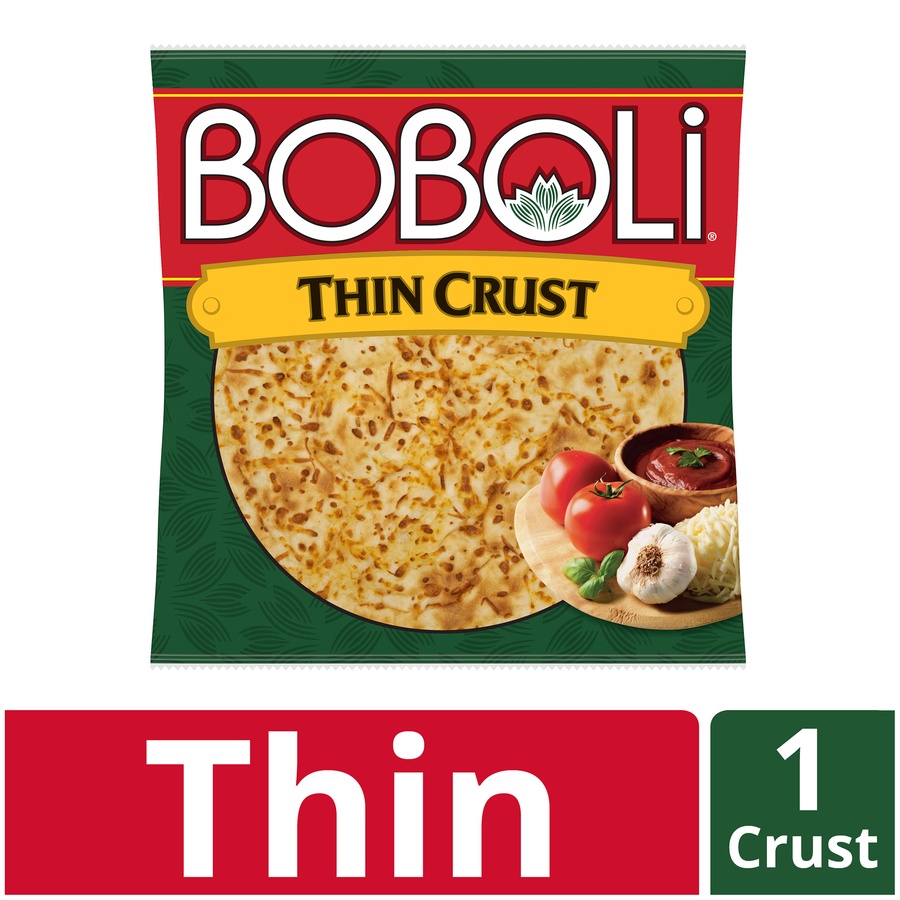 slide 2 of 6, Boboli 12" Thin Pizza Crust, 10 oz