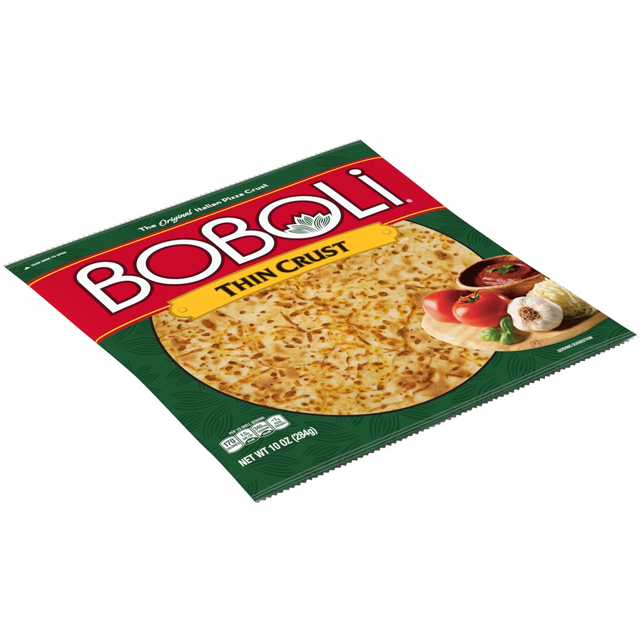 slide 3 of 6, Boboli 12" Thin Pizza Crust, 10 oz