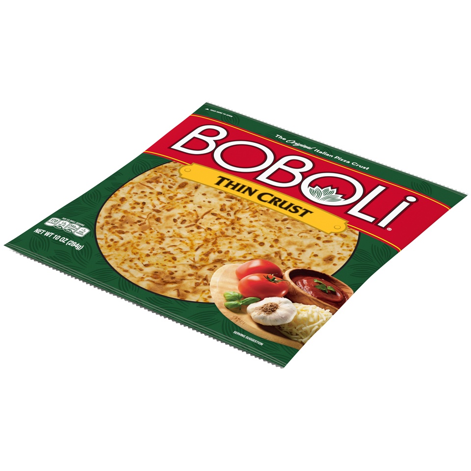 slide 4 of 6, Boboli 12" Thin Pizza Crust, 10 oz