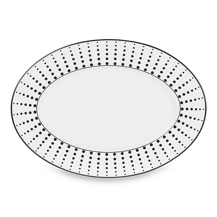 slide 1 of 1, Mikasa Cheers Dots Platter, 16 in