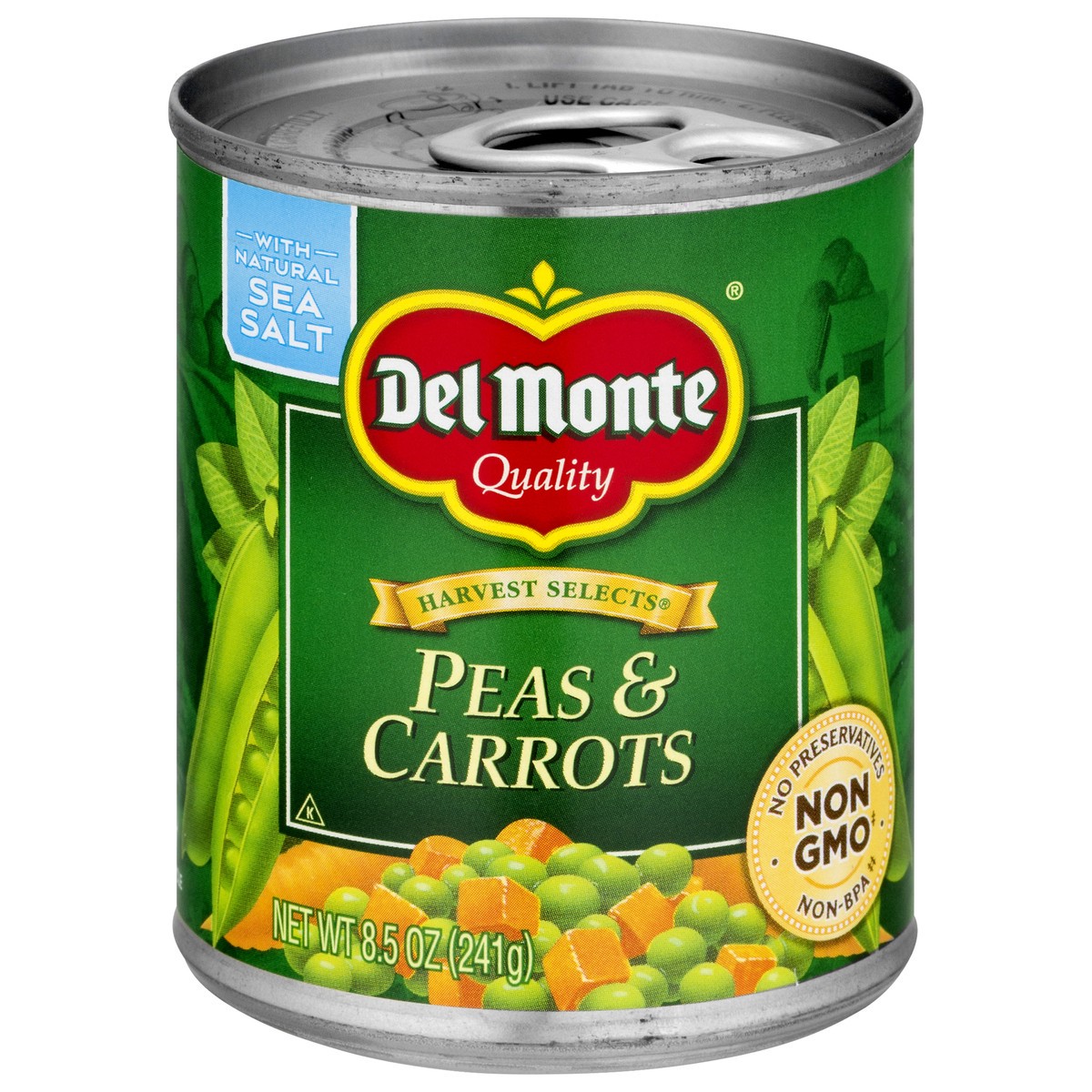 slide 1 of 12, Del Monte Harvest Selects Peas & Carrots 8.5 oz, 8.5 oz