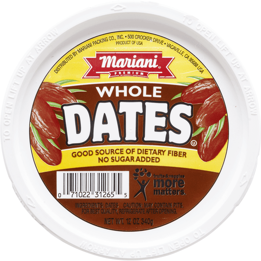 slide 4 of 9, Mariani Premium Whole Dates, 12 oz