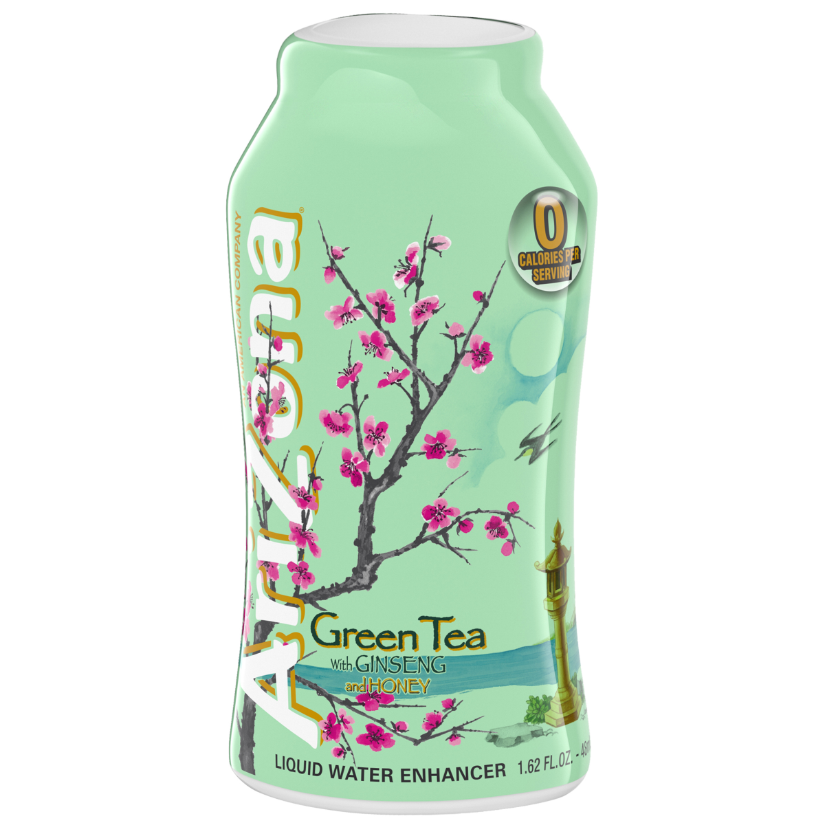 slide 1 of 1, AriZona Green Tea with Ginseng and Honey Liquid Water Enhancer 1.62 fl oz, 1.62 fl oz