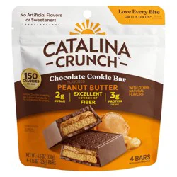 Catalina Crunch Chocolate Cookie Bar with Peanut Butter - 4 - 1.16 oz Bars