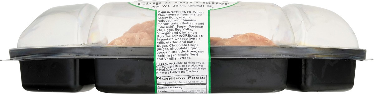 slide 2 of 14, Leonard Novelty Bakery Cannoli Chip n Dip Platter 20 oz, 20 oz